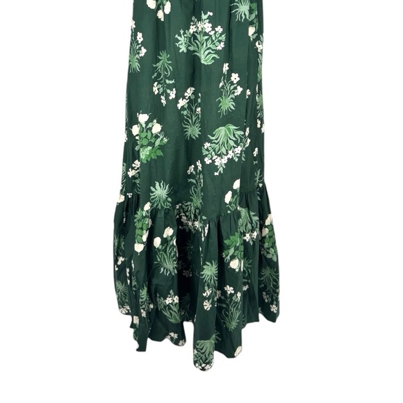 Tuckernuck Viridian Stamped Bouquets Gabrielle Dress XS NWT – Floral Maxi Boho - Picture 9 of 11